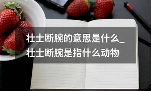 壮士断腕说的是谁的故事-壮士断腕说的是谁