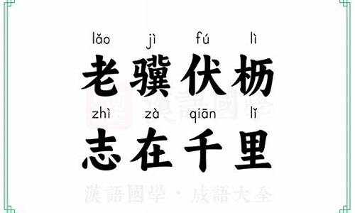 老妪伏枥志在千里的意思-老,老骥伏枥志在千里