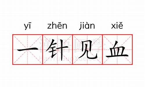 一针见血的意思是什么标准答案-一针见血的意思
