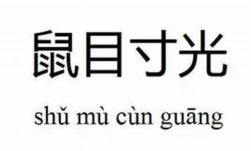 鼠目寸光是什么意思-鼠目寸光是什么意思文字表达