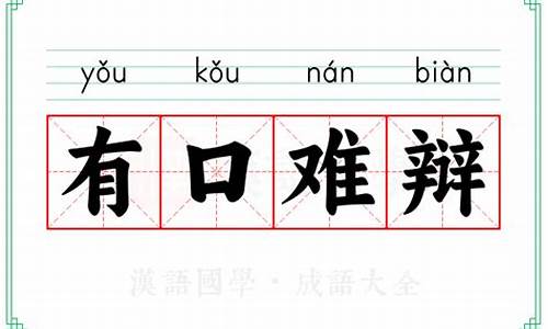 有口难辩的意思-有口难辩什么意思