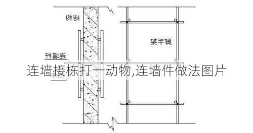 连墙接栋打一动物,连墙件做法图片