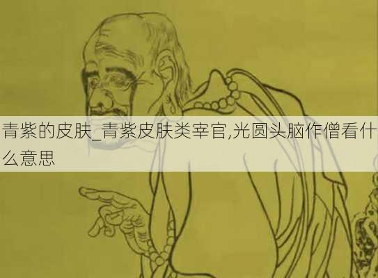 青紫的皮肤_青紫皮肤类宰官,光圆头脑作僧看什么意思