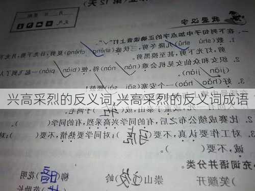 兴高采烈的反义词,兴高采烈的反义词成语