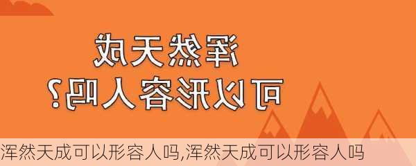 浑然天成可以形容人吗,浑然天成可以形容人吗