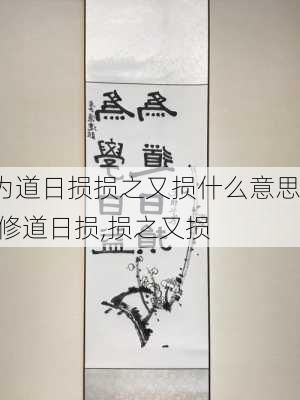 为道日损损之又损什么意思,修道日损,损之又损