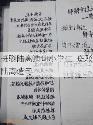 斑驳陆离造句小学生_斑驳陆离造句