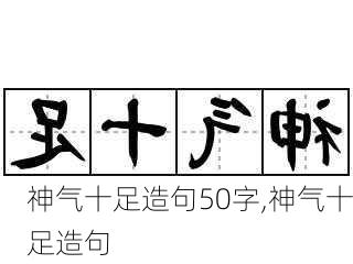 神气十足造句50字,神气十足造句