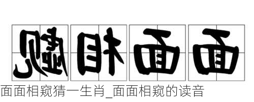 面面相窥猜一生肖_面面相窥的读音