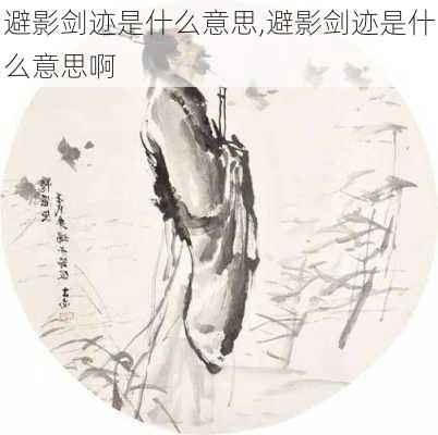 避影剑迹是什么意思,避影剑迹是什么意思啊