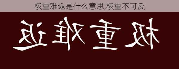 极重难返是什么意思,极重不可反