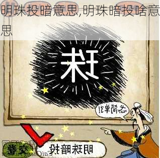 明珠投暗意思,明珠暗投啥意思