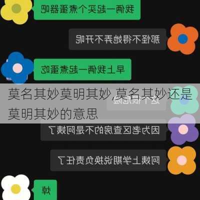 莫名其妙莫明其妙,莫名其妙还是莫明其妙的意思