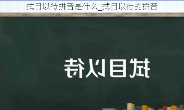 拭目以待拼音是什么_拭目以待的拼音