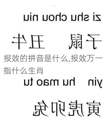 报效的拼音是什么,报效万一指什么生肖