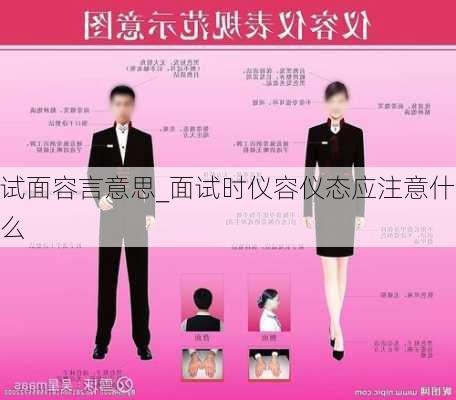 试面容言意思_面试时仪容仪态应注意什么